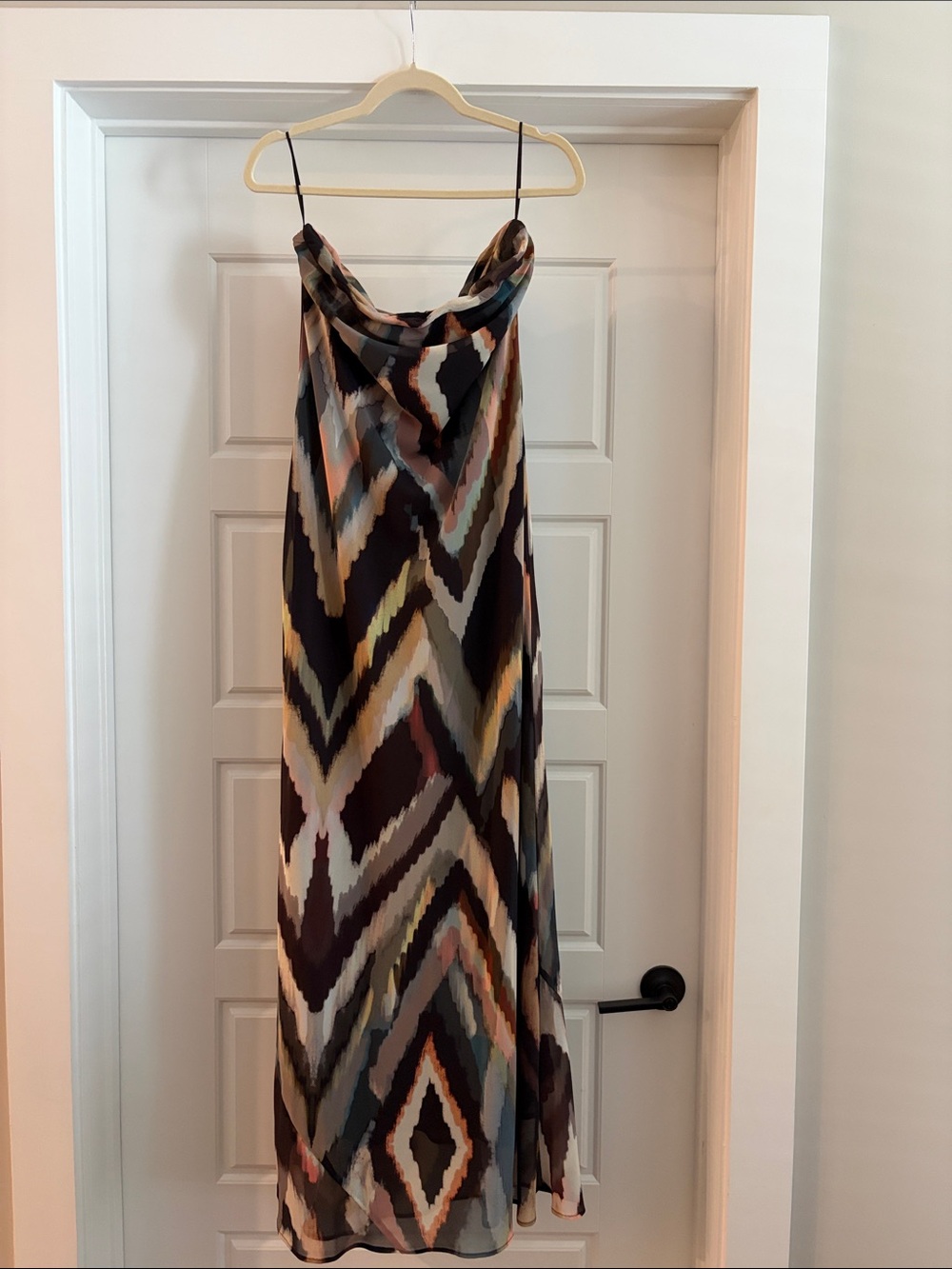Anthropologie The Fleur Strapless Satin Maxi Slip Dress: Chiffon Edition NWOT
